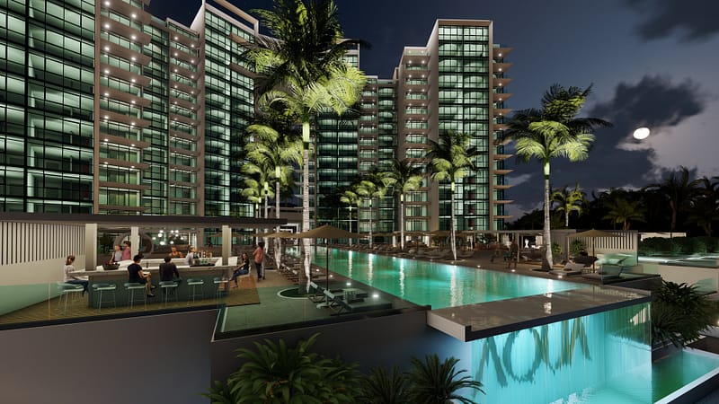 aqua resort sint maarten cupecoy aint martin 4u real estate development project