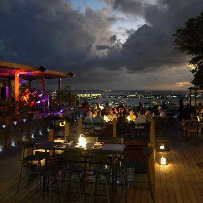 bamboo house restaurant dinner in sint maarten the hills residence vacation rentals